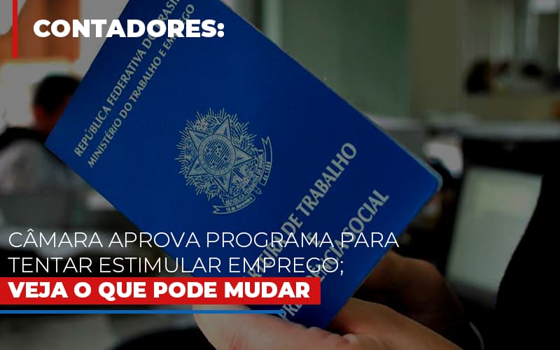Camara Aprova Programa Para Tentar Estimular Emprego Veja O Que Pode Mudar - Contabilidade em Guarulhos | Boss Contabilidade